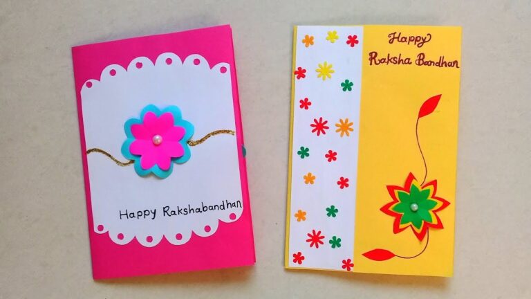 Handmade Rakshabandhan Card For Lovely Sister